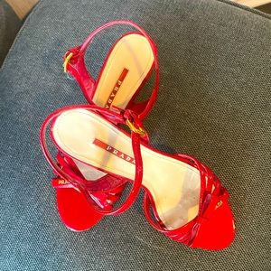 Prada cork wedge size 6.5